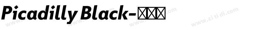 Picadilly Black字体转换